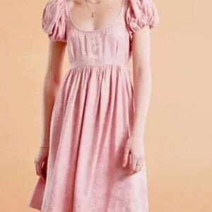 By TiMO Pink Puff Sleeve Dress